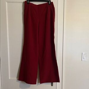 Express Red Wide Leg Women's Pants